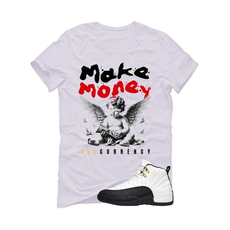 Air Jordan 12 Taxi Matching T-Shirt, Sweatshirts & Hoodies White T-Shirt (Make Money)| illcurrency - Image 2