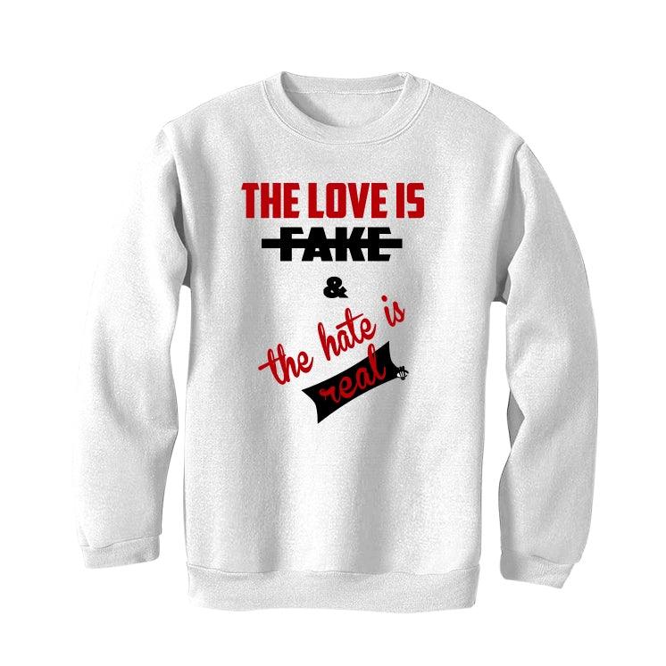 Air Jordan 12 “Twist” 2021 White T-Shirt (The love is fake) - Image 4