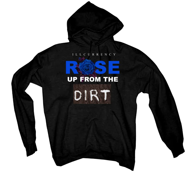 Air Jordan 12 WMNS “Hyper Royal” Black T-Shirt (Rose up from the dirt) - Image 3