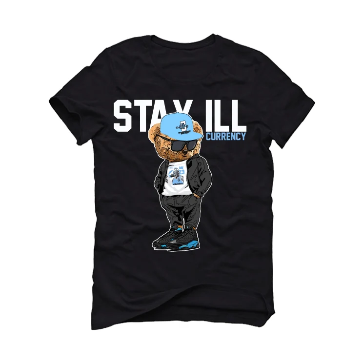 Air Jordan 13 “Black UNC” Black T-Shirt (Stay ill Bear) - Image 2