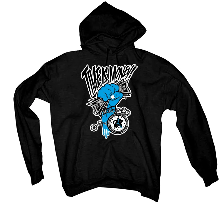 Air Jordan 13 “Black UNC” Black T-Shirt (Time Is Money) - Image 3