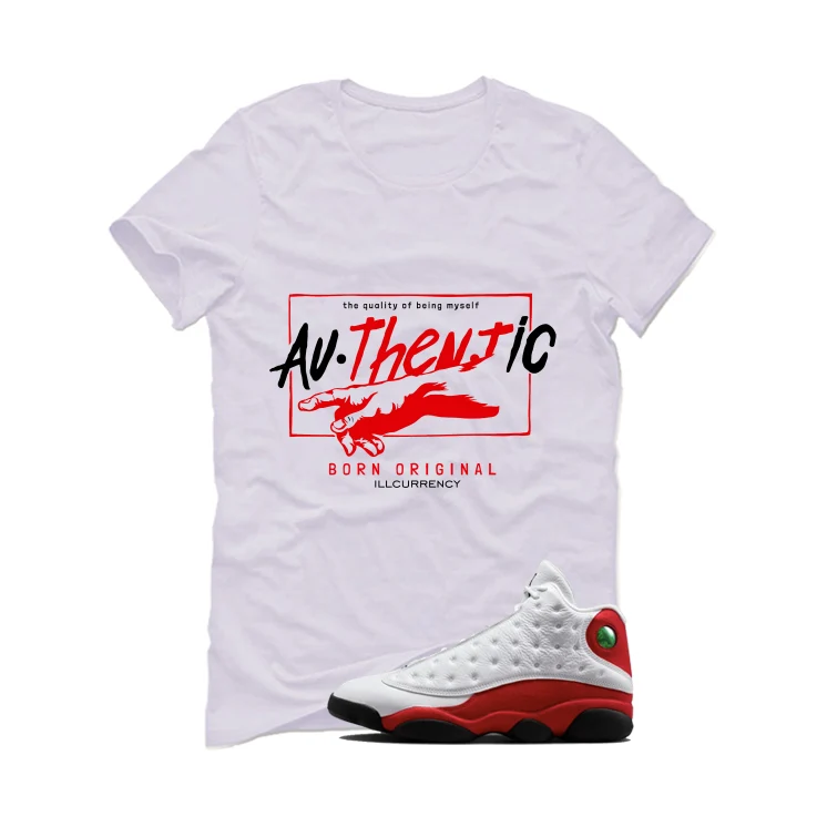 Air Jordan 13 Chicago Matching T-Shirt, Sweatshirts & Hoodies White T-Shirt (Authentic)| illcurrency - Image 2