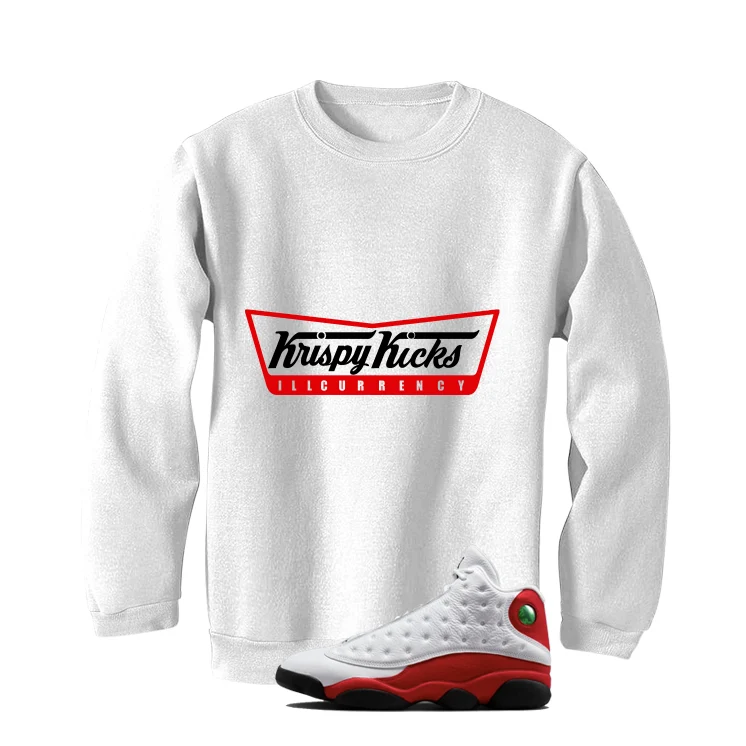 Air Jordan 13 Chicago Matching T-Shirt, Sweatshirts & Hoodies White T-Shirt (Krispy Kicks)| illcurrency - Image 4
