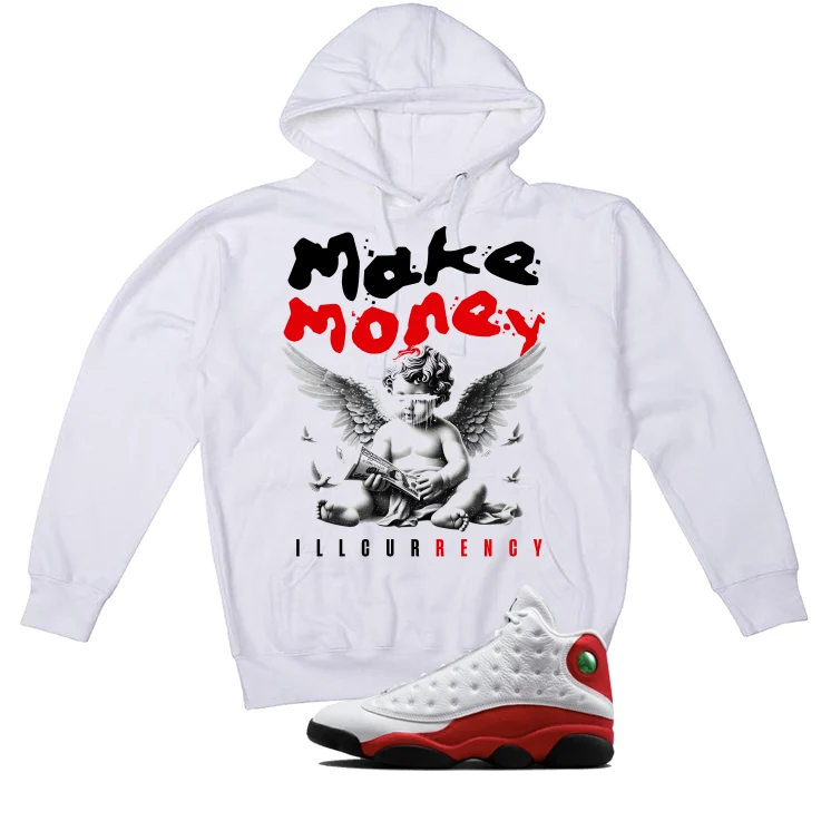 Air Jordan 13 Chicago Matching T-Shirt, Sweatshirts & Hoodies White T-Shirt (Make Money)| illcurrency - Image 3
