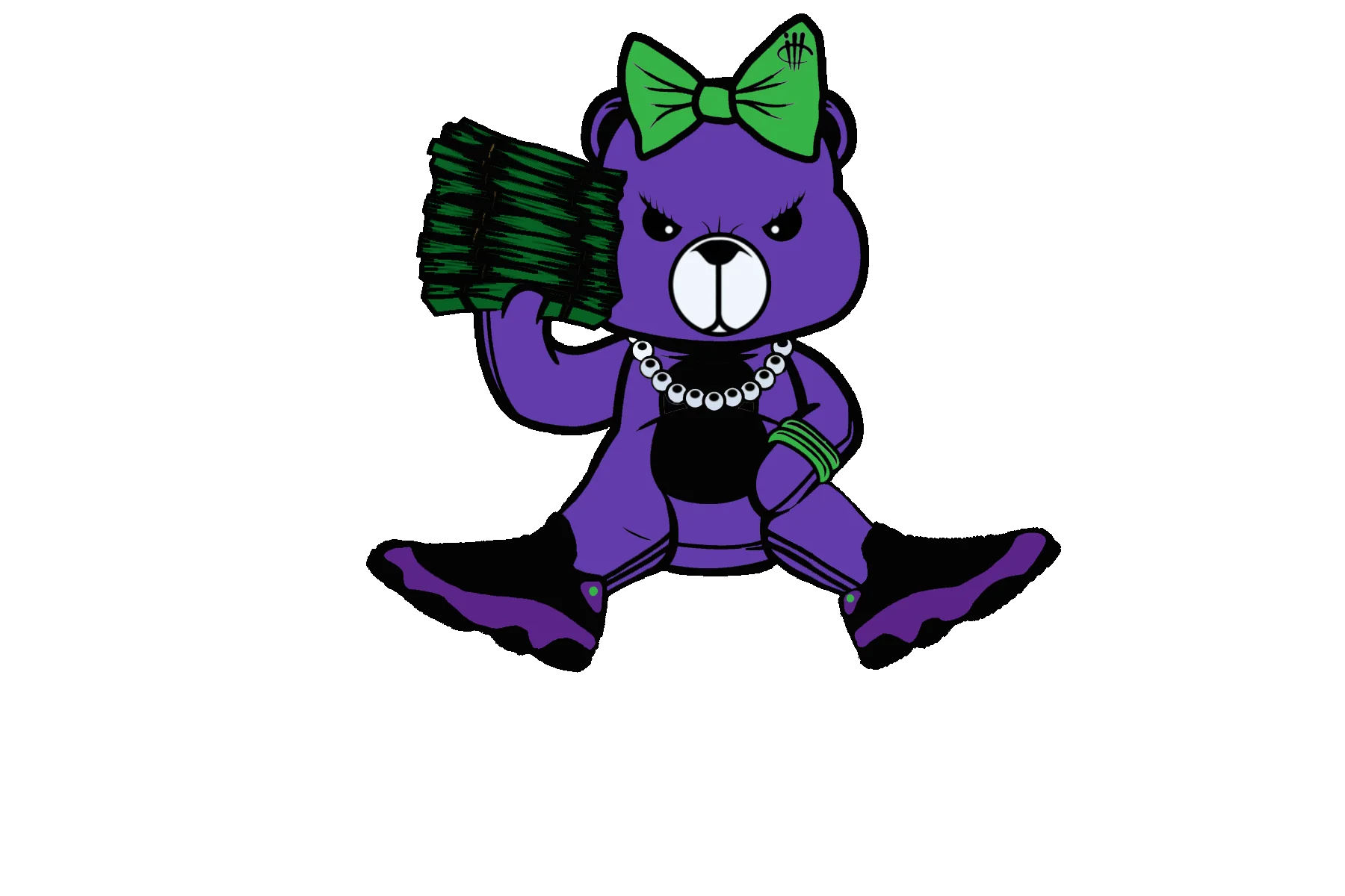 Air Jordan 13 “Court Purple” Purple T-Shirt (GIRL BEAR)