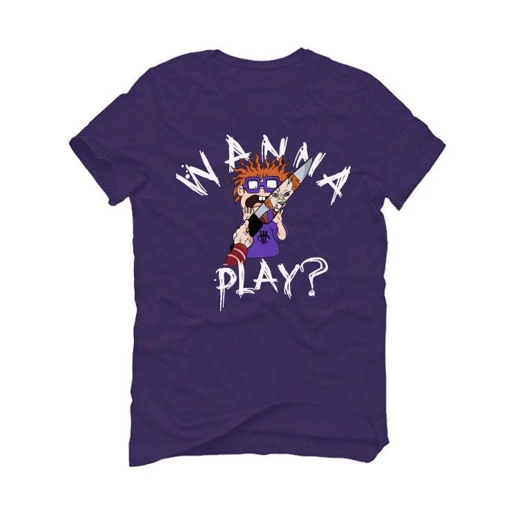 Air Jordan 13 “Court Purple” Purple T-Shirt (WANNA PLAY) - Image 2