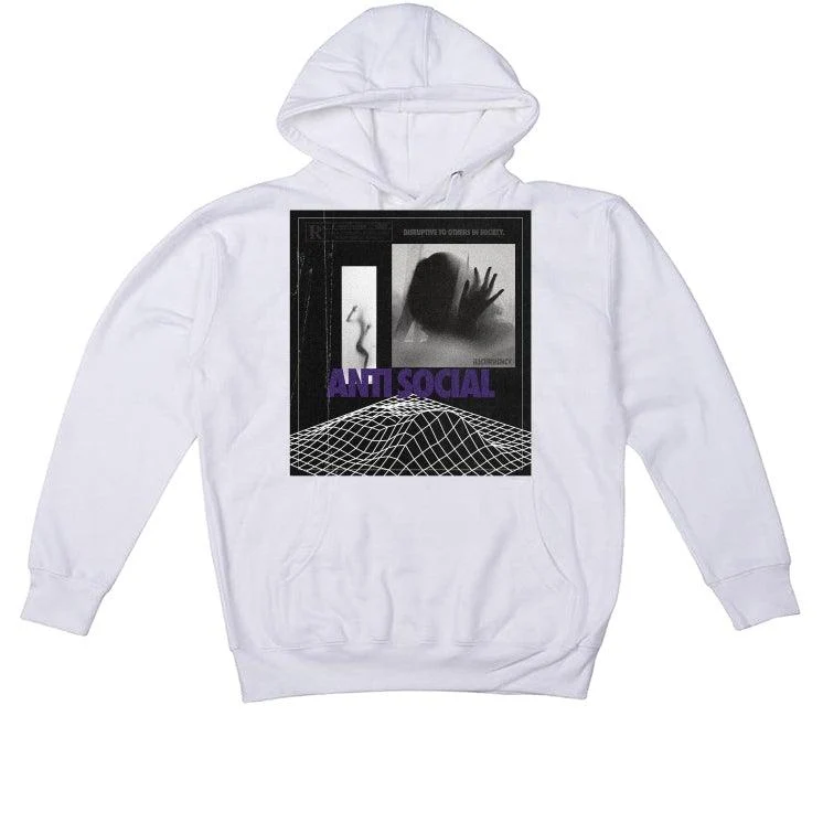 Air Jordan 13 “Court Purple” White T-Shirt (ANTI SOCIAL) - Image 3