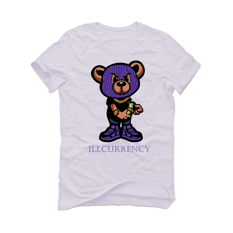Air Jordan 13 “Court Purple” White T-Shirt (rollie teddy) - Image 2