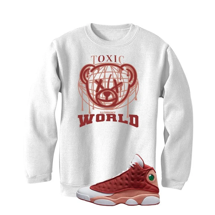 Air Jordan 13 Dune Red White T-Shirt (Toxic World)| illcurrency - Image 4