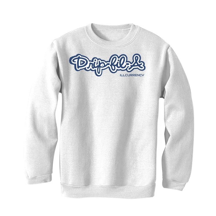 Air Jordan 13 “French Blue” White T-Shirt (DRIPFILA) - Image 4