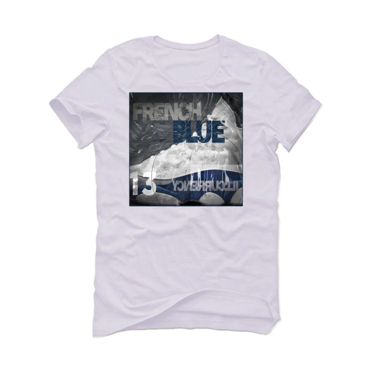 Air Jordan 13 Retro French Blue - White T-Shirt (FRENCH BLUE) - Image 2
