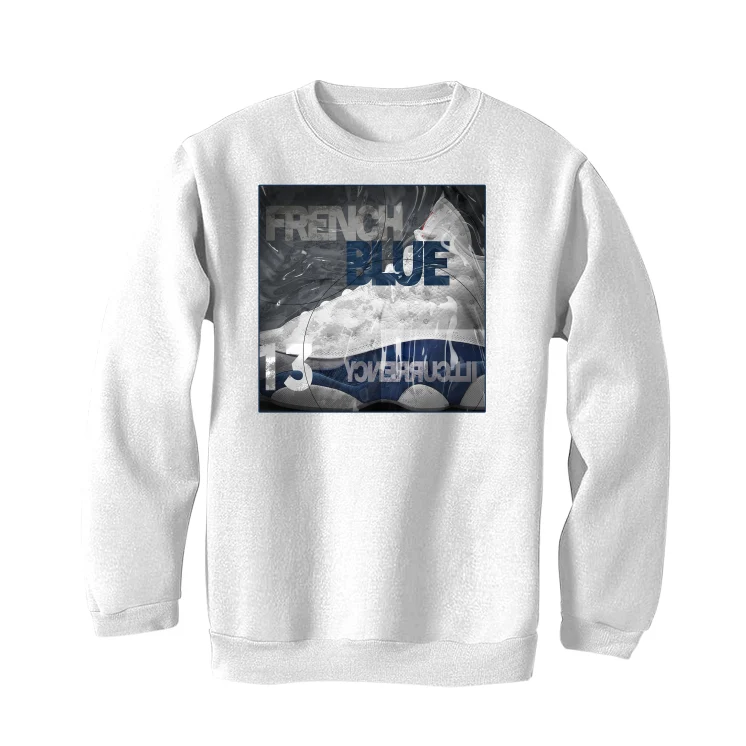 Air Jordan 13 Retro French Blue - White T-Shirt (FRENCH BLUE) - Image 4