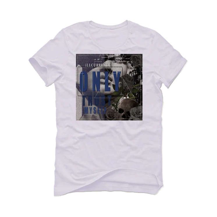 Air Jordan 13 Retro French Blue - White T-Shirt (ONLY TRUST MYSELF) - Image 2