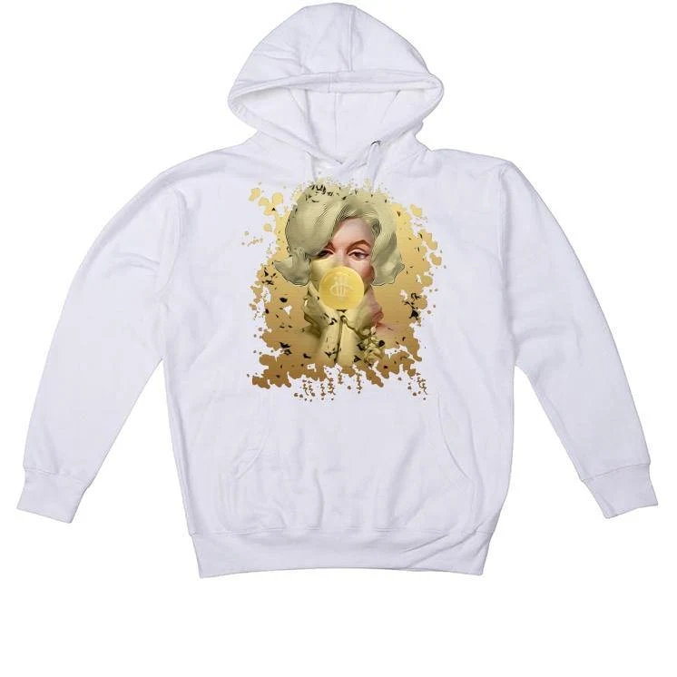 Air Jordan 13 GS “Gold Glitter” 2020 White T-Shirt (BUBBLE GUM) - Image 2