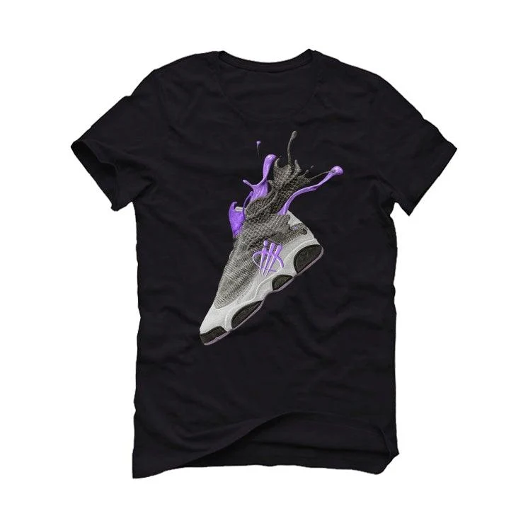 Air Jordan 13 GS "Houndstooth" Black T-Shirt (SPLASH 13) - Image 2
