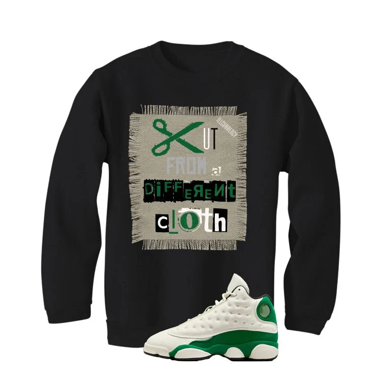 Air Jordan 13 GS Pine Green Black T-Shirt (Cut from a different cloth)| illcurrency - Image 4