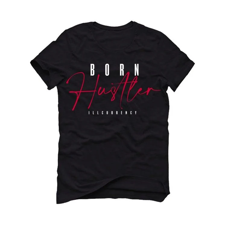 Air Jordan 13 Low GS “Very Berry” 2021 Black T-Shirt (Born Hustler) - Image 2