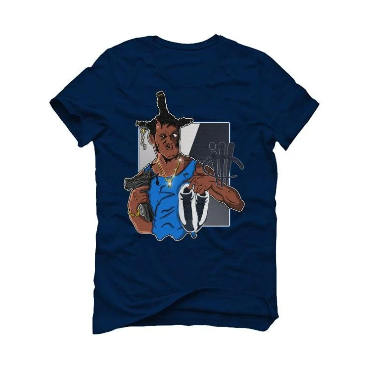 Air Jordan 13 “Obsidian” 2021 Navy Blue T-Shirt (LOC DOG) - Image 2