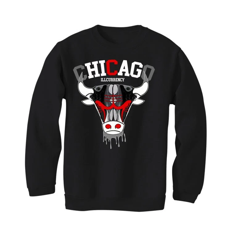 Air Jordan 13 Retro “Black Flint”| ILLCURRENCY Black T-Shirt (Bulls head chicago) - Image 4