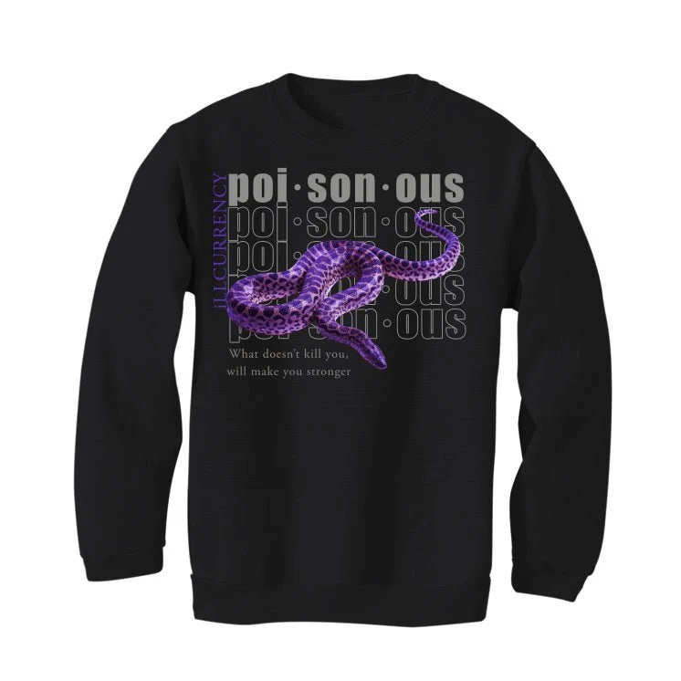 Air Jordan 13 Retro Purple Venom - Black T-Shirt (POISONOUS) - Image 4