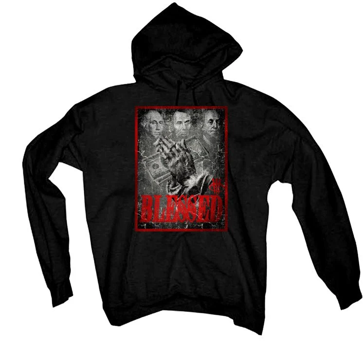 Air Jordan 13 Wolf Grey - Black T-Shirt (BLESSED FORTUNE) - Image 3