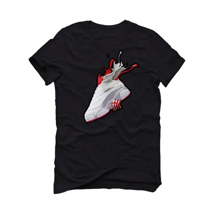Air Jordan 13 Wolf Grey - Black T-Shirt (SPLASH) - Image 2