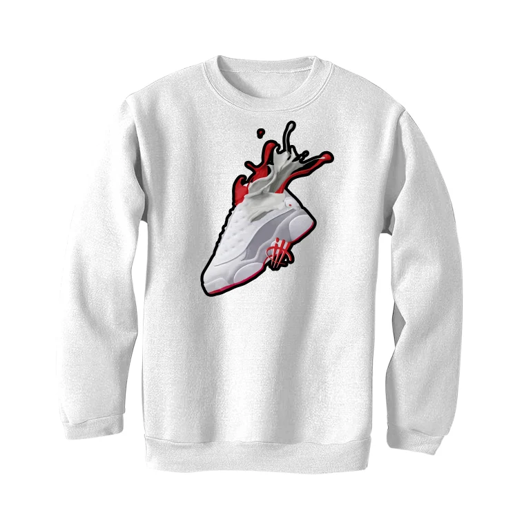 Air Jordan 13 Wolf Grey - White T-Shirt (SPLASH) - Image 4