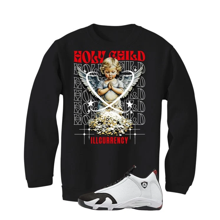 Air Jordan 14 Black Toe Black T-Shirt (Holy Child)| illcurrency - Image 4
