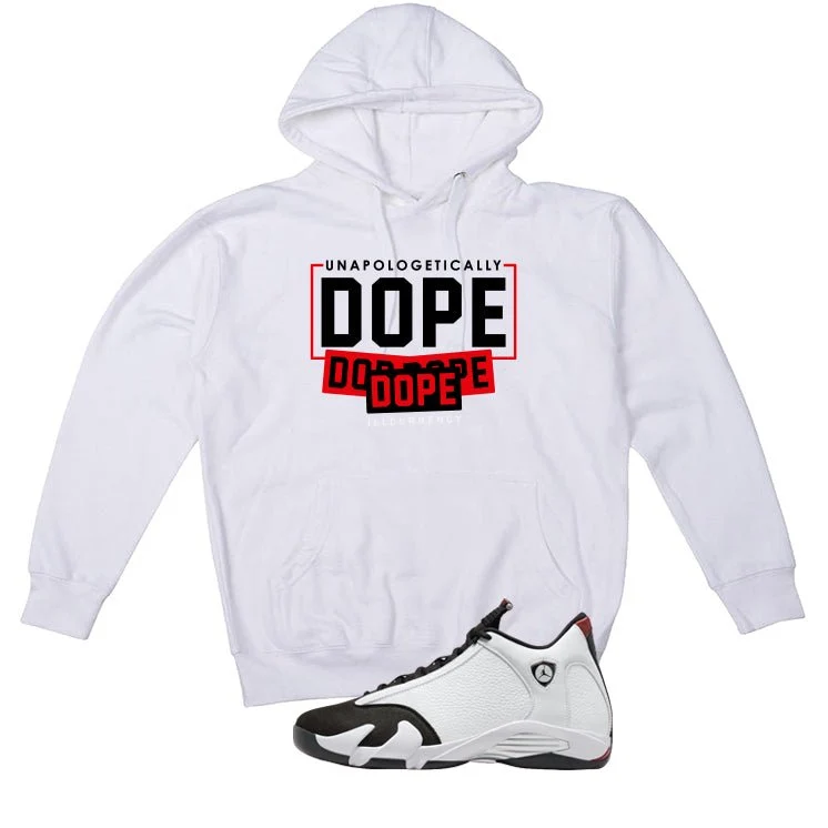 Air Jordan 14 Black Toe White T-Shirt (DOPE)| illcurrency - Image 3
