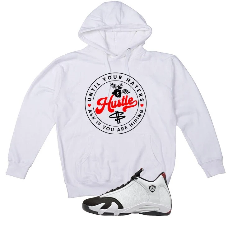 Air Jordan 14 Black Toe White T-Shirt (Haters Catch Up)| illcurrency - Image 3