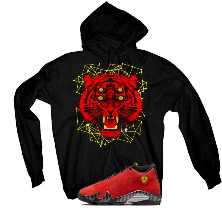 Air Jordan 14 Ferrari Black T-Shirt (Four Eyes)| illcurrency - Image 3