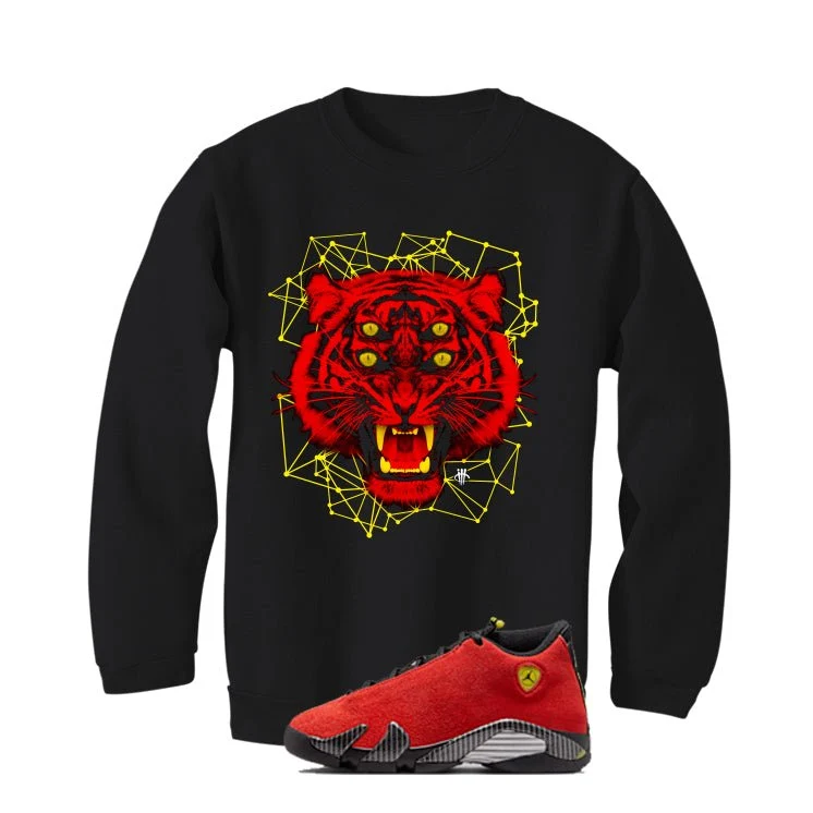 Air Jordan 14 Ferrari Black T-Shirt (Four Eyes)| illcurrency - Image 4