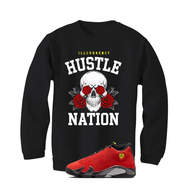 Air Jordan 14 Ferrari Black T-Shirt (Hustle Nation)| illcurrency - Image 4