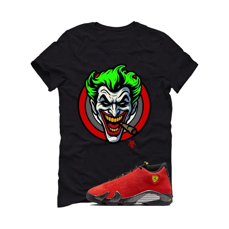 Air Jordan 14 Ferrari Black T-Shirt (Joke The Joker)| illcurrency - Image 2