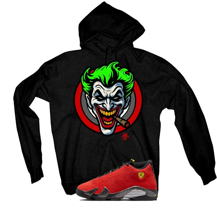 Air Jordan 14 Ferrari Black T-Shirt (Joke The Joker)| illcurrency - Image 3
