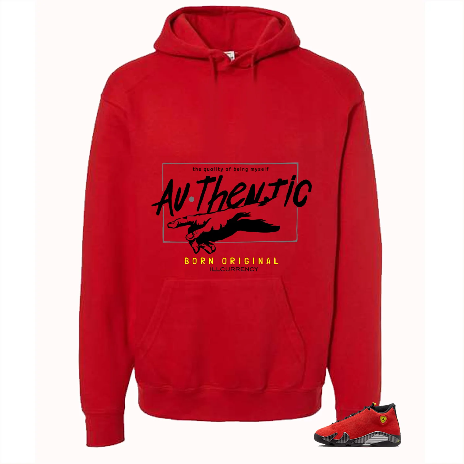 Air Jordan 14 Ferrari Red T-Shirt (Authentic)| illcurrency - Image 3