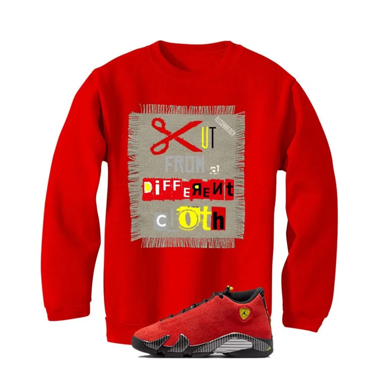 Air Jordan 14 Ferrari Red T-Shirt (Cut from a different cloth)| illcurrency - Image 4
