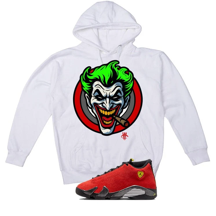 Air Jordan 14 Ferrari White T-Shirt (Joke The Joker)| illcurrency - Image 3