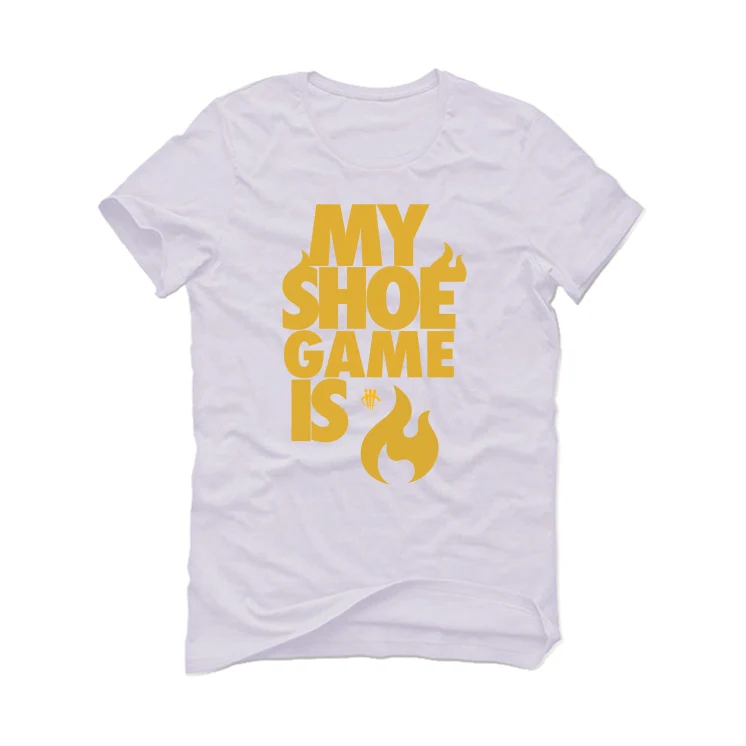 Air Jordan 14 “Light Ginger” White T-Shirt (MY SHOE) - Image 2