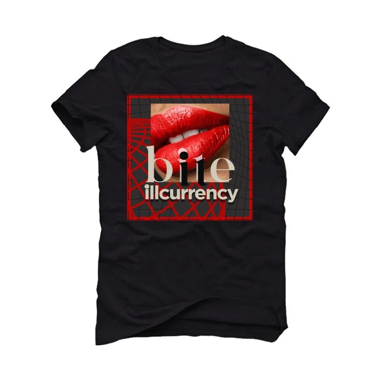 Air Jordan 14 Low “Metallic Silver” | ILLCURRENCY Black T-Shirt (BITE IT) - Image 2