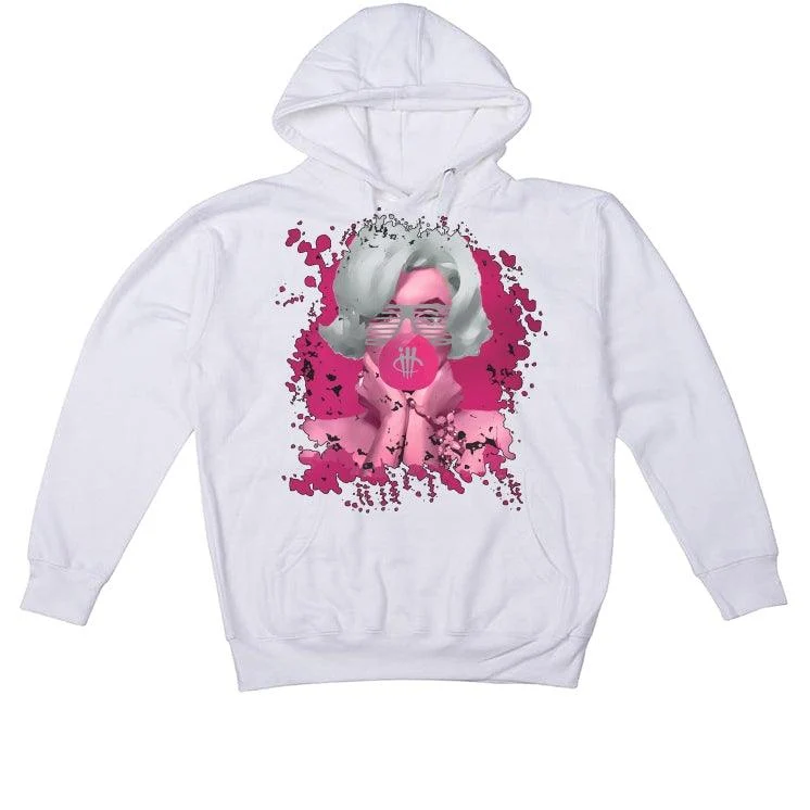 Air Jordan 14 “Shocking Pink” White T-Shirt (BUBBLE GUM) - Image 3