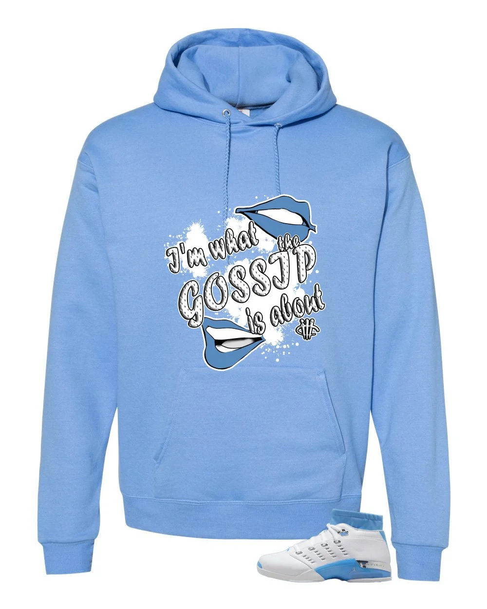 Air Jordan 17 Low University Blue Carolina Blue T-Shirt (Gossip)| illcurrency - Image 3