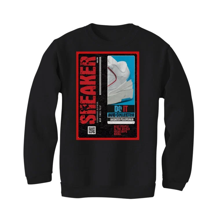 Air Jordan 2 Low WMNS “UNC To Chicago” | illcurrency Black T-Shirt (SNEAKER COLLECTOR) - Image 4