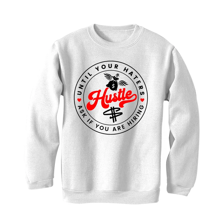 Air Jordan 2 Retro “White Fire Red Black Cement” | illcurrency White T-Shirt (Haters Catch Up) - Image 4