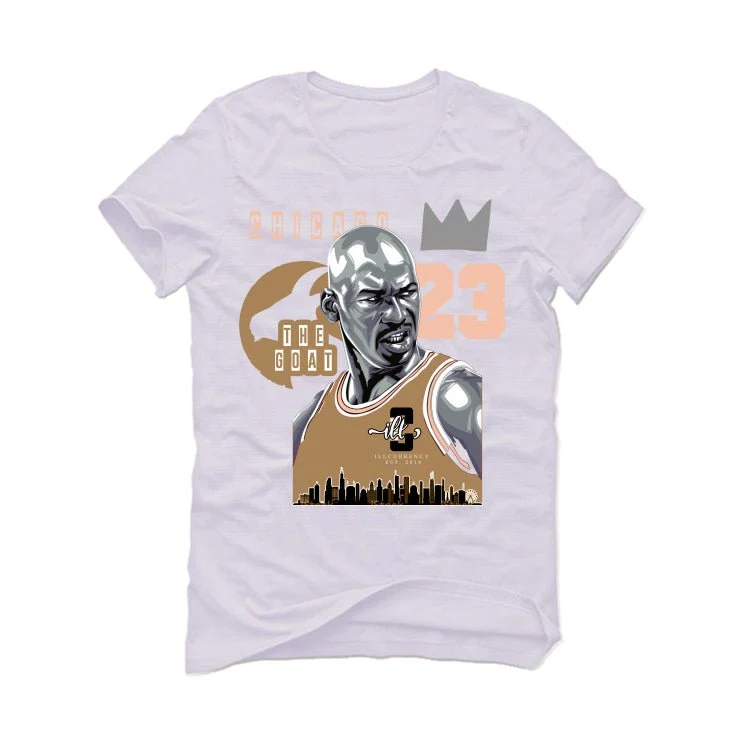 Air Jordan 2 WMNS Muslin | illcurrency White T-Shirt (The Goat) - Image 2