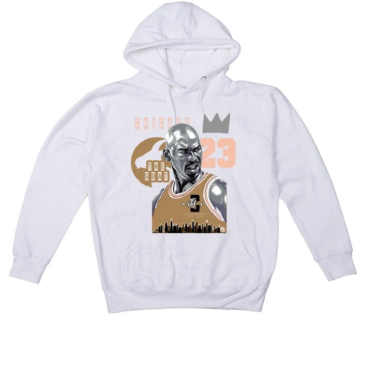Air Jordan 2 WMNS Muslin | illcurrency White T-Shirt (The Goat) - Image 3