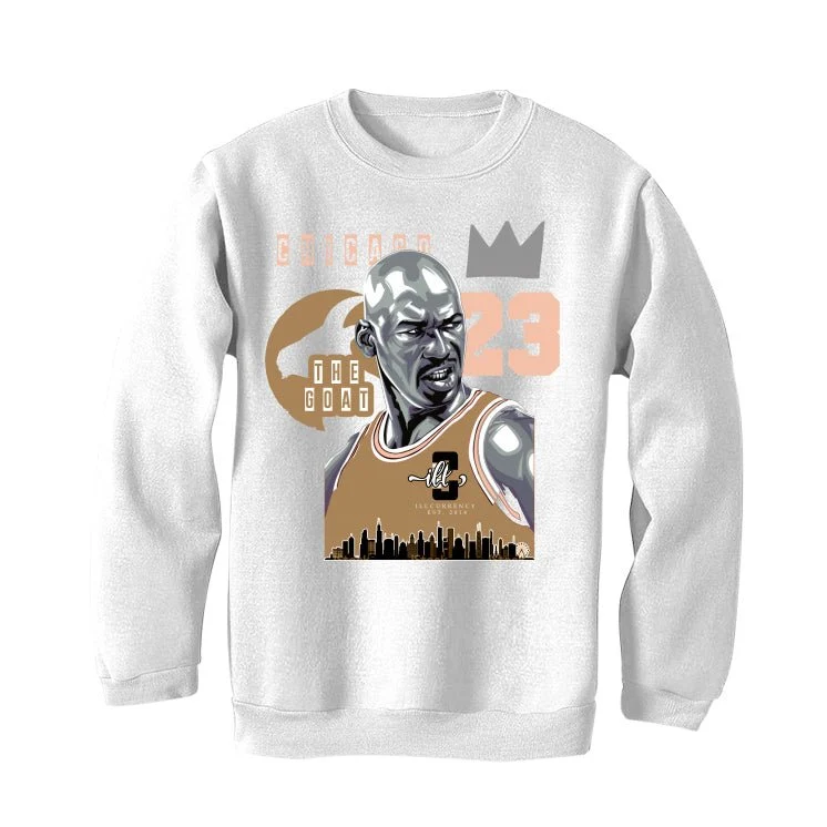 Air Jordan 2 WMNS Muslin | illcurrency White T-Shirt (The Goat) - Image 4