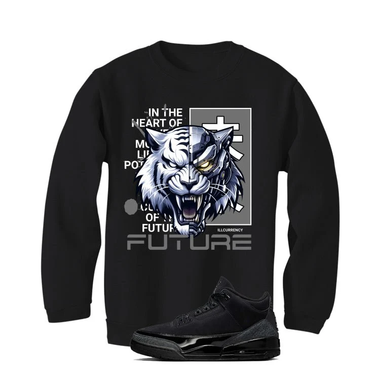 Air Jordan 3 Black Cat Black T-Shirt (Future)| illcurrency - Image 4