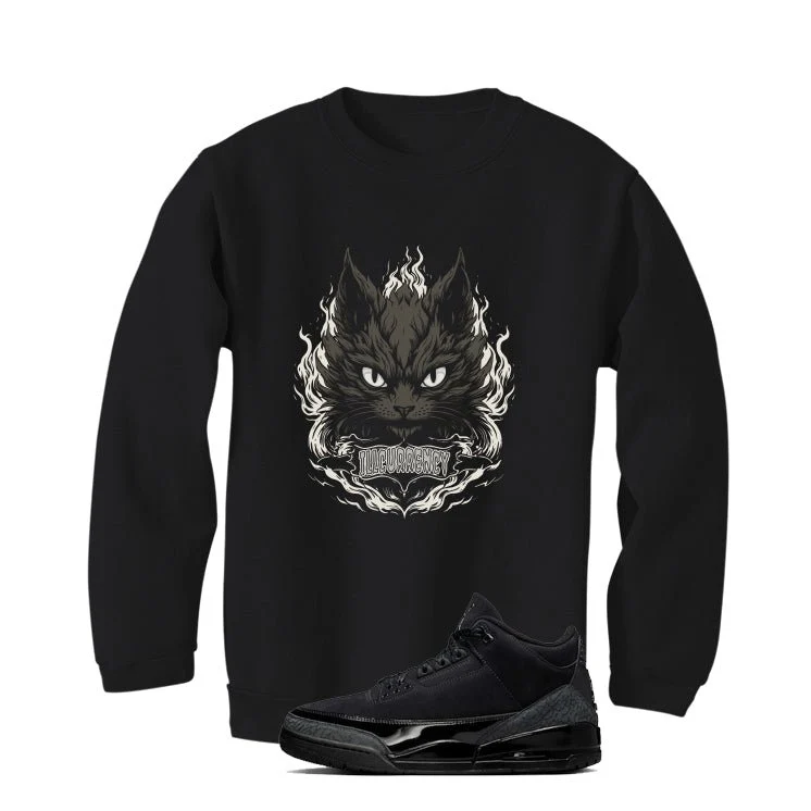 Air Jordan 3 Black Cat Black T-Shirt (Kitten)| illcurrency - Image 4