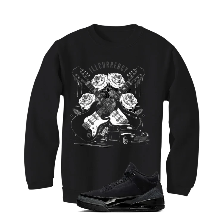 Air Jordan 3 Black Cat Black T-Shirt (Vintage Rock)| illcurrency - Image 4